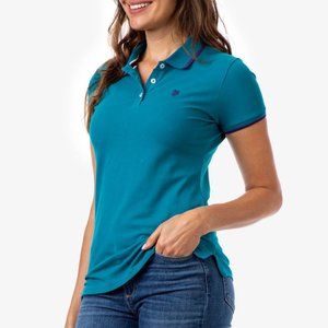 US Polo Teal Short Sleeve Polo NWT
